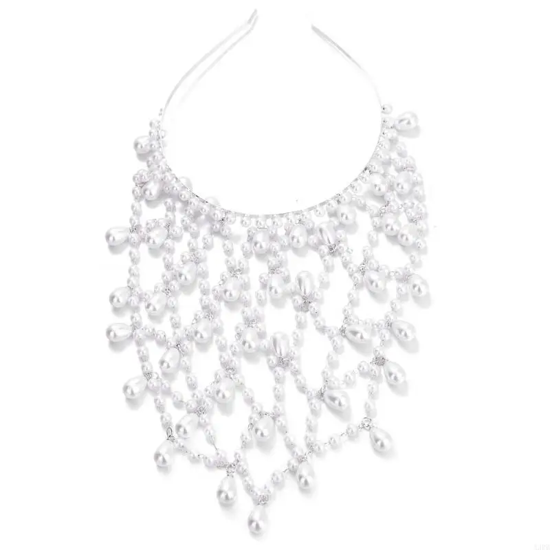 

Shimmering Pearls Headbands Hair Jewelry Eye-catching Sparkling Hair Jewelry