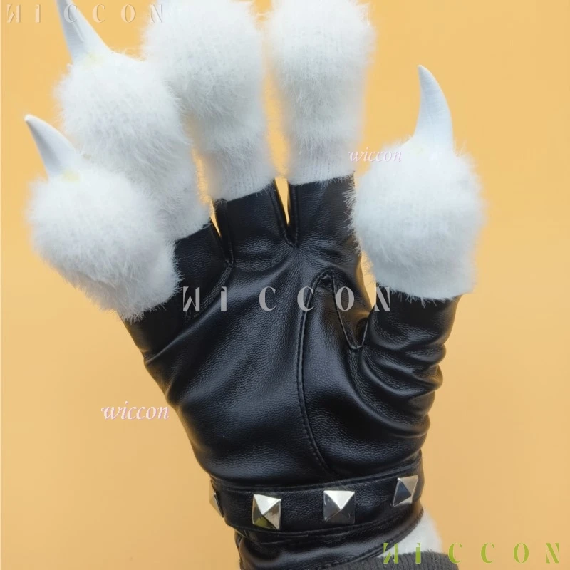 アニメ Cos 着ぐるみ手袋毛皮のようなコスプレ爪足スタイリッシュなキグロールプレイ足男性女性手袋漫画ハロウィンドレスアップ爪かわいい
