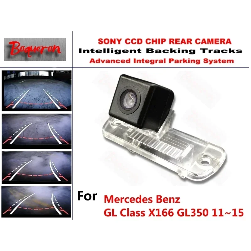 for Mercedes Benz GL Class X166 GL350 11~15 CCD Car Backup Parking Camera Intelligent Tracks Dynamic Guidance Rear View Camera