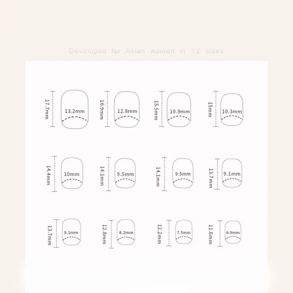 24 pçs manicure diy imprensa em unhas borda branca unhas falsas oval longo francês