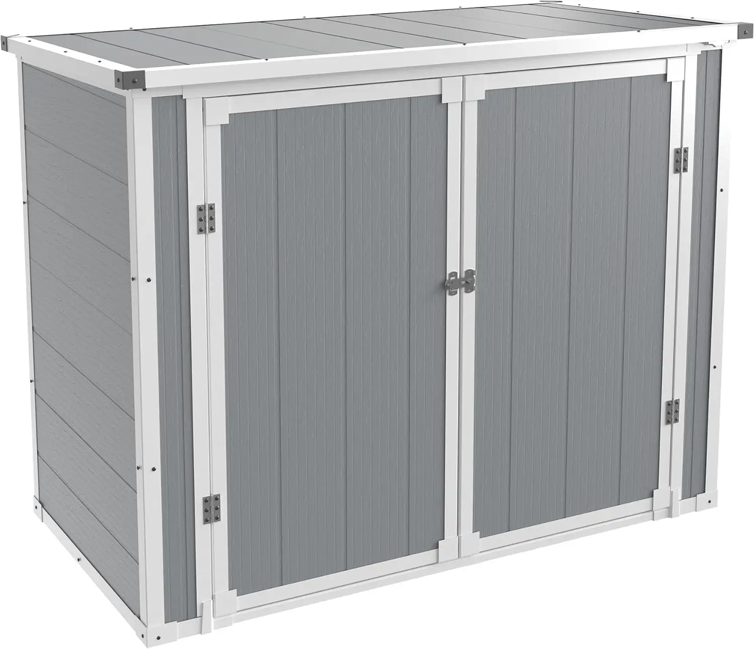 Udpatio 41 Cu.Ft Horizontal Storage Shed Outdoor, Weatherproof Resin Storage Shed With Floor Thickened, Gas Spring, Lockable