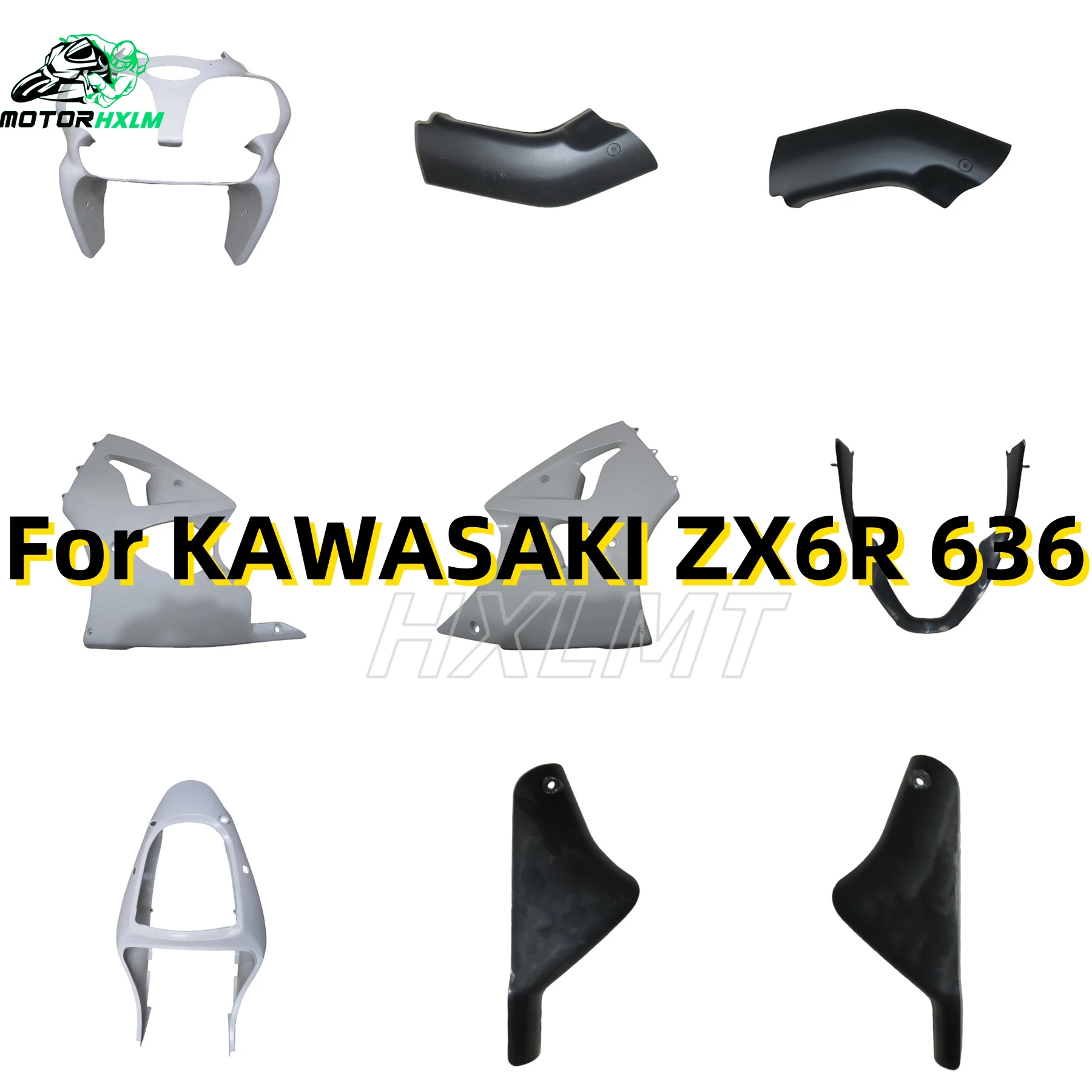 Fairings Kit for KAWASAKI Ninja ZX6R 636 00 01 02 ZX 6R 2000 2001 2002 Injection Unpainted Bodywork Set