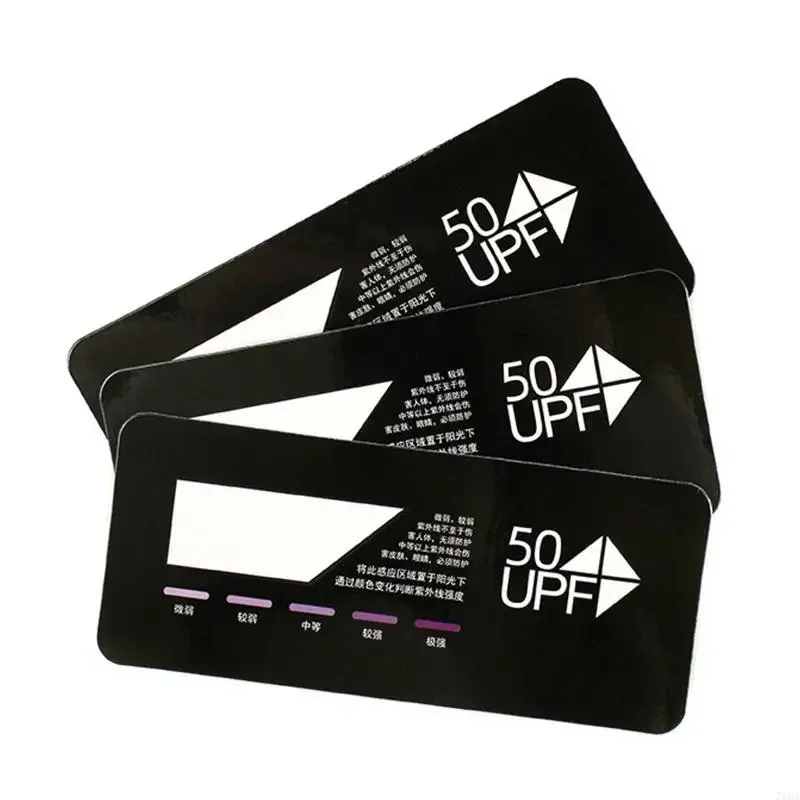 Portable Quick Test UV UV Card UPF50+ Test Card Deepe Color UV Outdoor Sunshine Testing Card