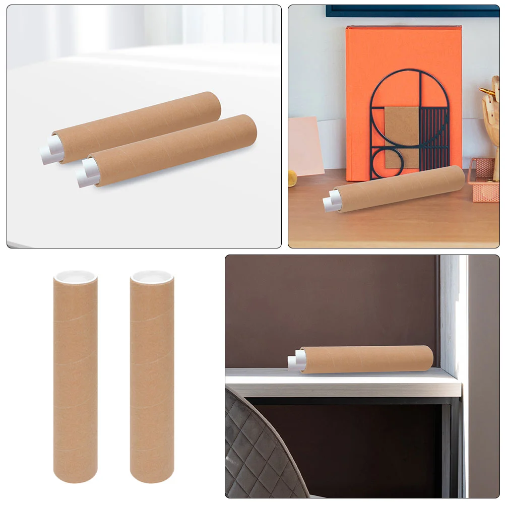 2 Pcs Heavy Duty Mailing Tube Poster Holder Prints Storage Paper Drawing Tubes for