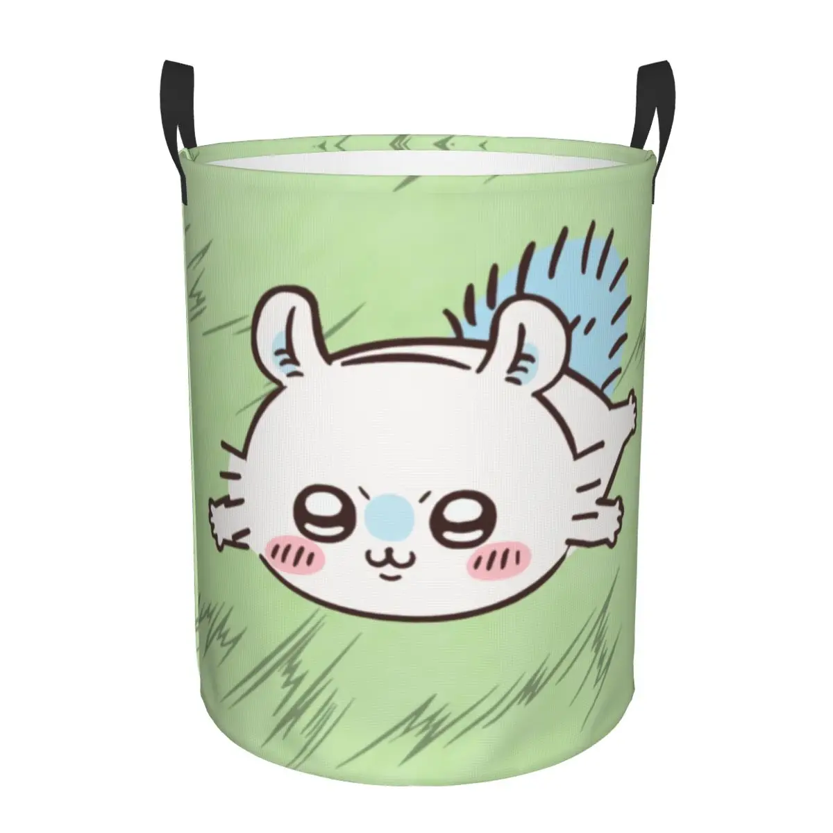 Custom Cute Cartoon Chiikawa Anime Laundry Basket Collapsible Popular Manga Toy Clothes Hamper Storage Bin for Kids Nursery