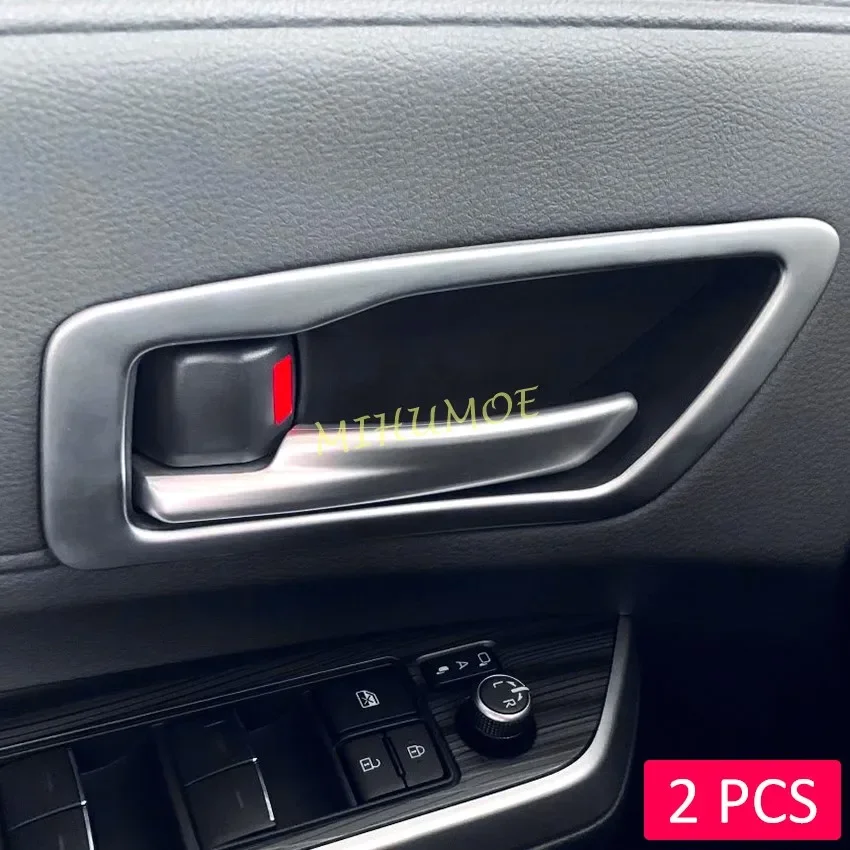 

Toyota Sienna 2021 2022 2023 2024, матовая хромированная внутренняя ручка передней двери, накладки для аксессуаров