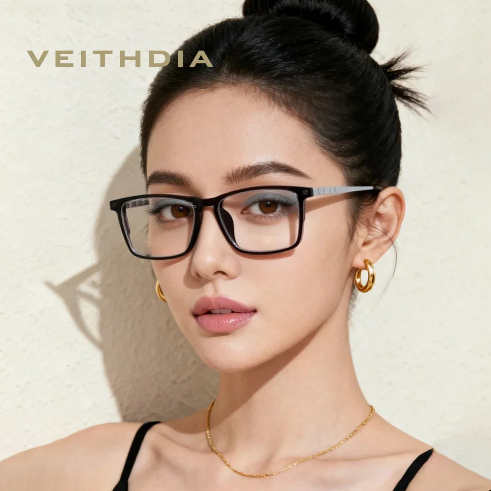 

VEITHDIA новый стиль очки оправа оптическая мощность ацетат титановая оправа поликарбонатные линзы очки мужские женские очки VEF2017