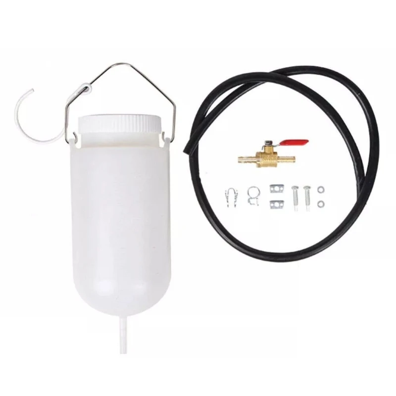 1000ml Fuel Reserve with Tap & Hose Versatile 1L Fuel Storage Canister Simple Installation for Motorcycle Maintenance