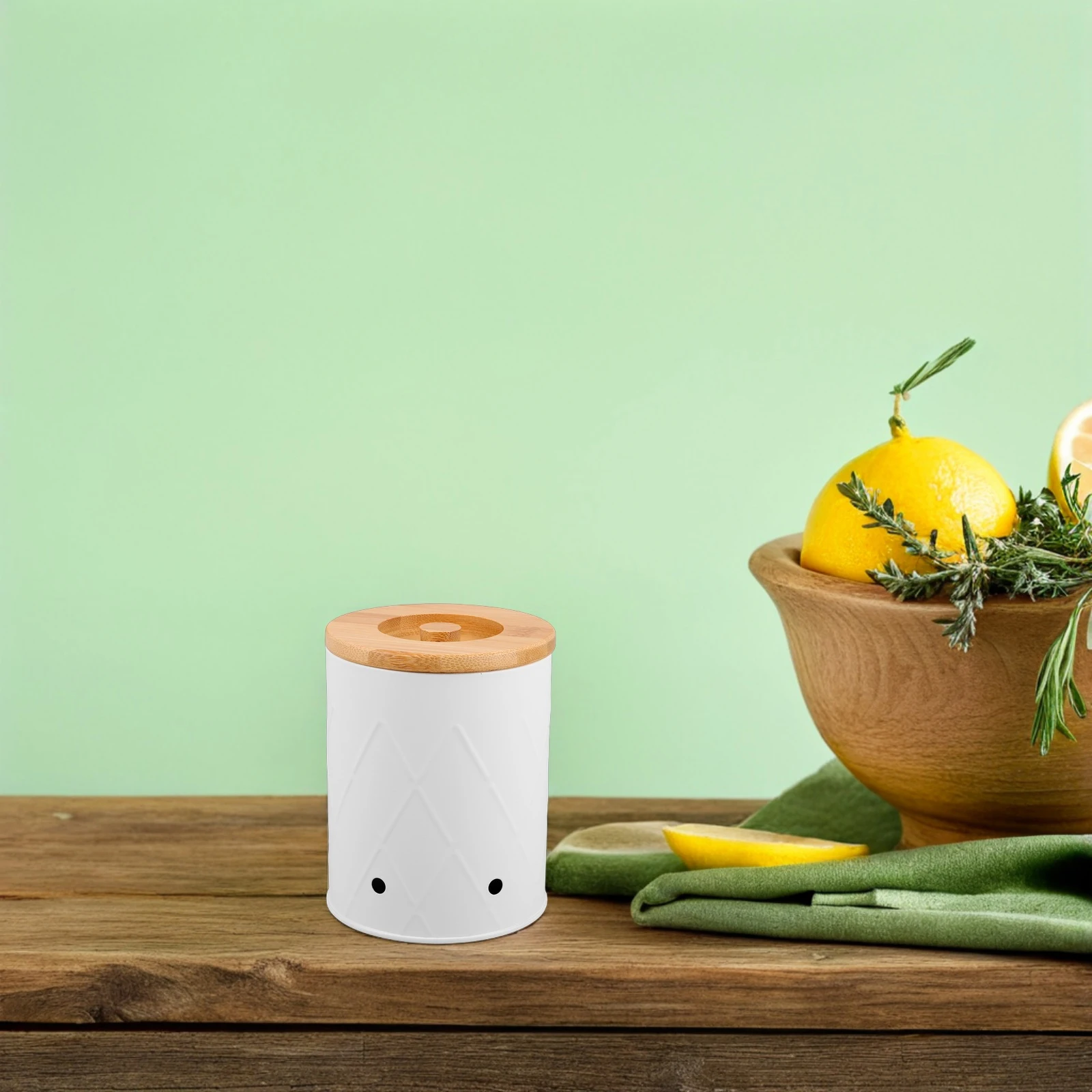 

Vegetable Storage Bucket Onion Potato Basket Kitchen Organizer Simple Carbon Steel Holder