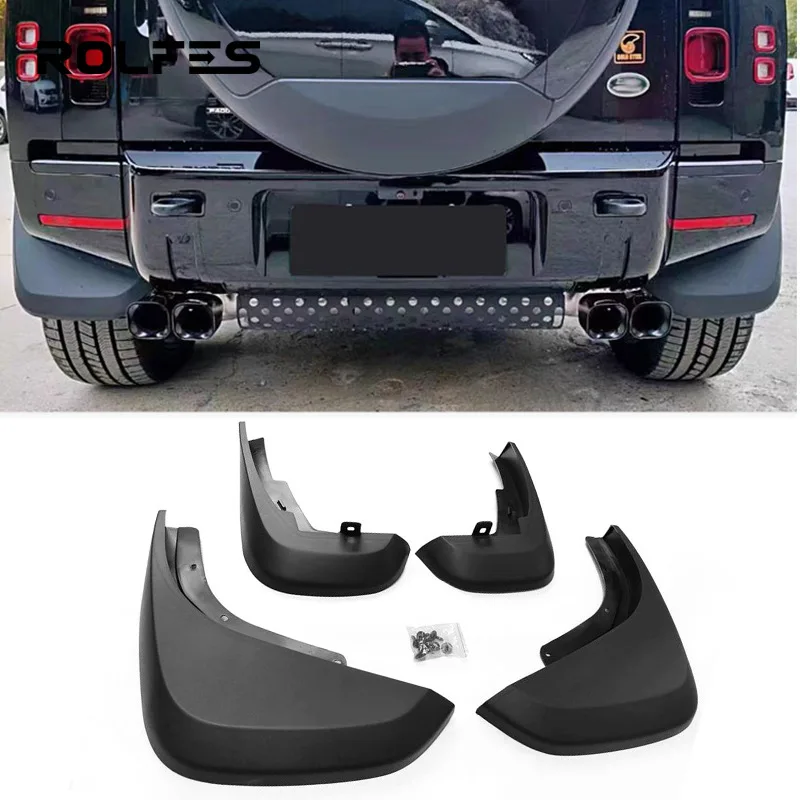 

Подходит для Land Rover Defender 2020-2024, брызговик, кожа, оригинальный песочный клей, модификация, специальные аксессуары