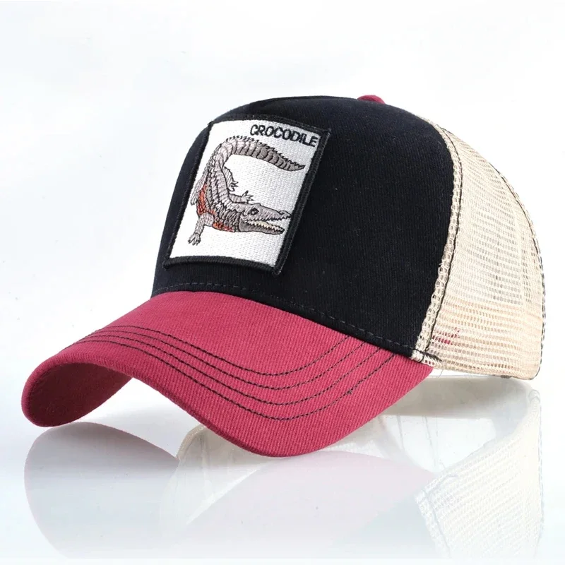 

Fashion Animals Embroidery Baseball Caps Men Women Snapback Hip Hop Hat Breathable Mesh Sun Hat Unisex