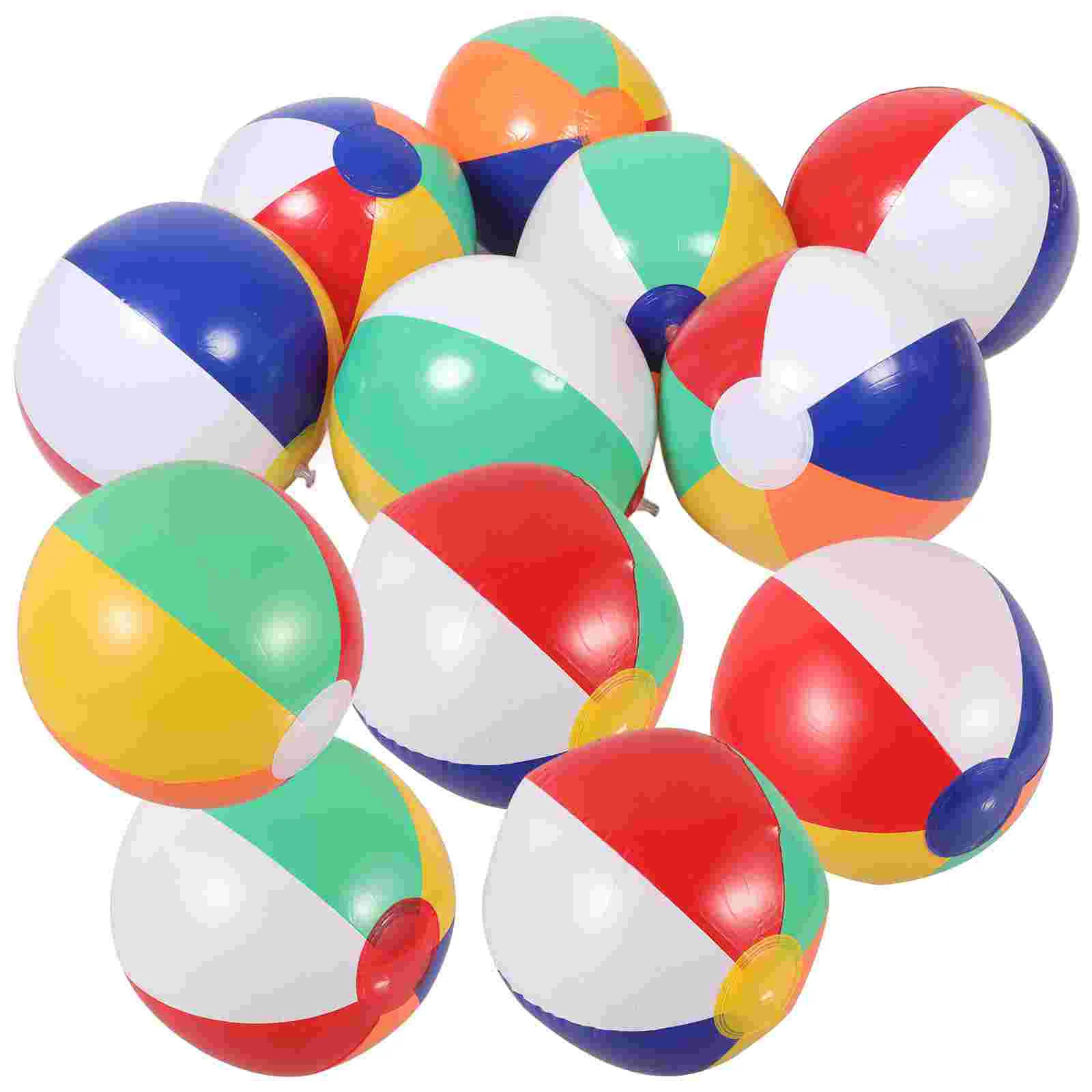 

12 PCS Beach Ball Water Park Bulk Balls Kids Swimming Toy Toys Playing Billiards PVC Inflatable Children