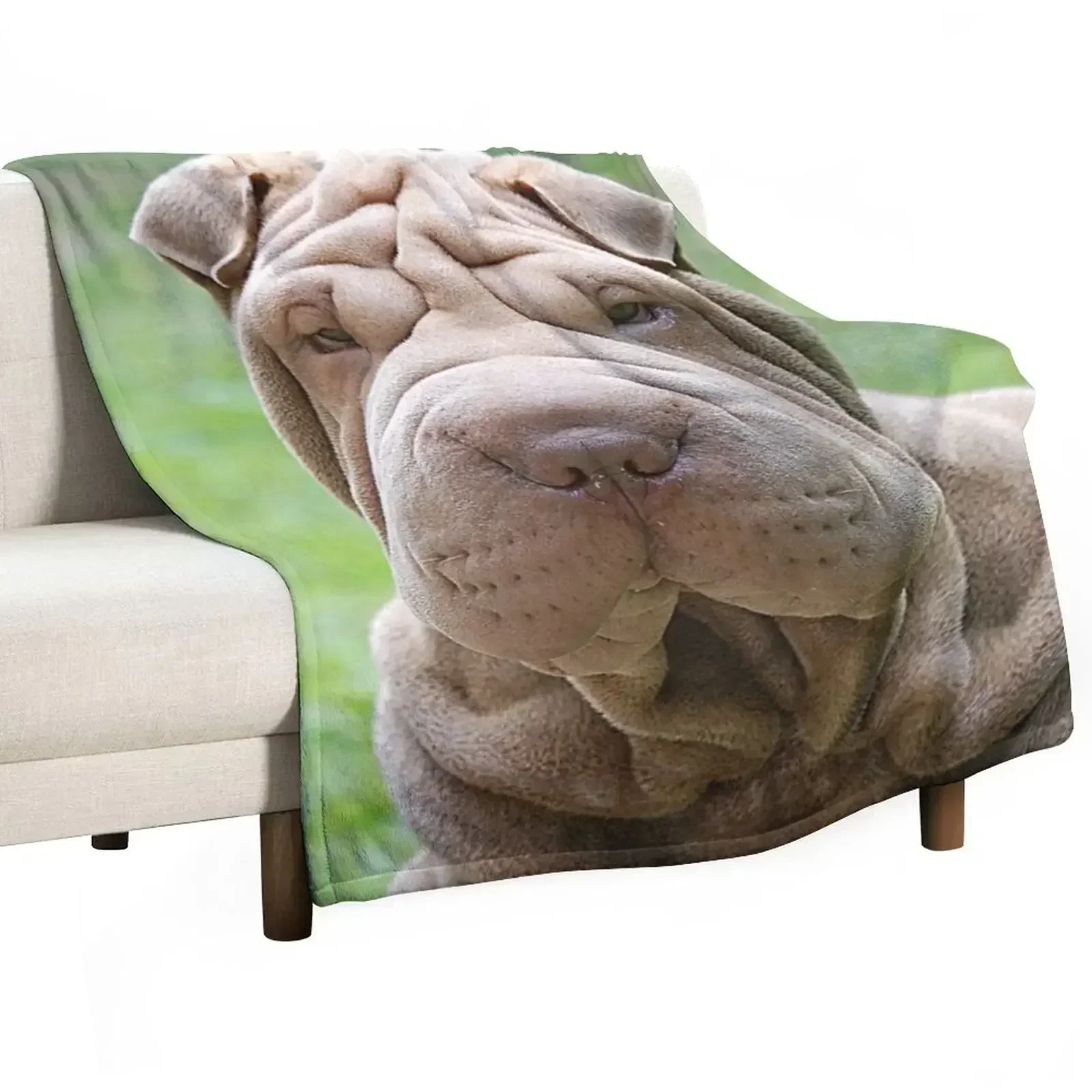 

Shar-Pei Throw Blanket Luxury Stuffeds cosplay anime Bed Fashionable Blankets