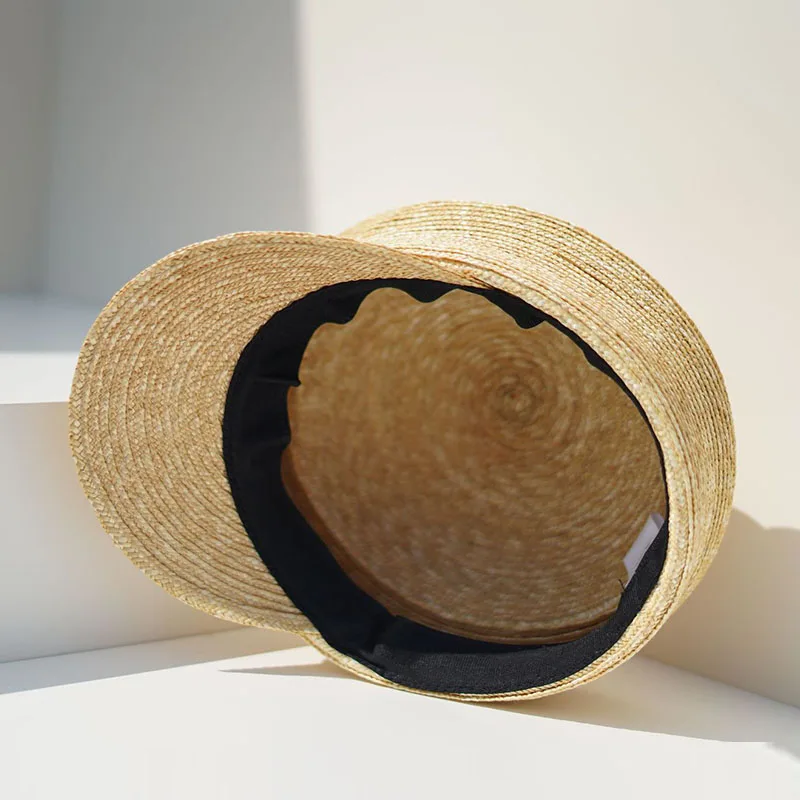 Women Summer Beret Hat Sun Hat DIY Fine Straw Cap Visor Hat Newsboy Hat Outdoor Activities Street Beach Travel Derby Hats Base