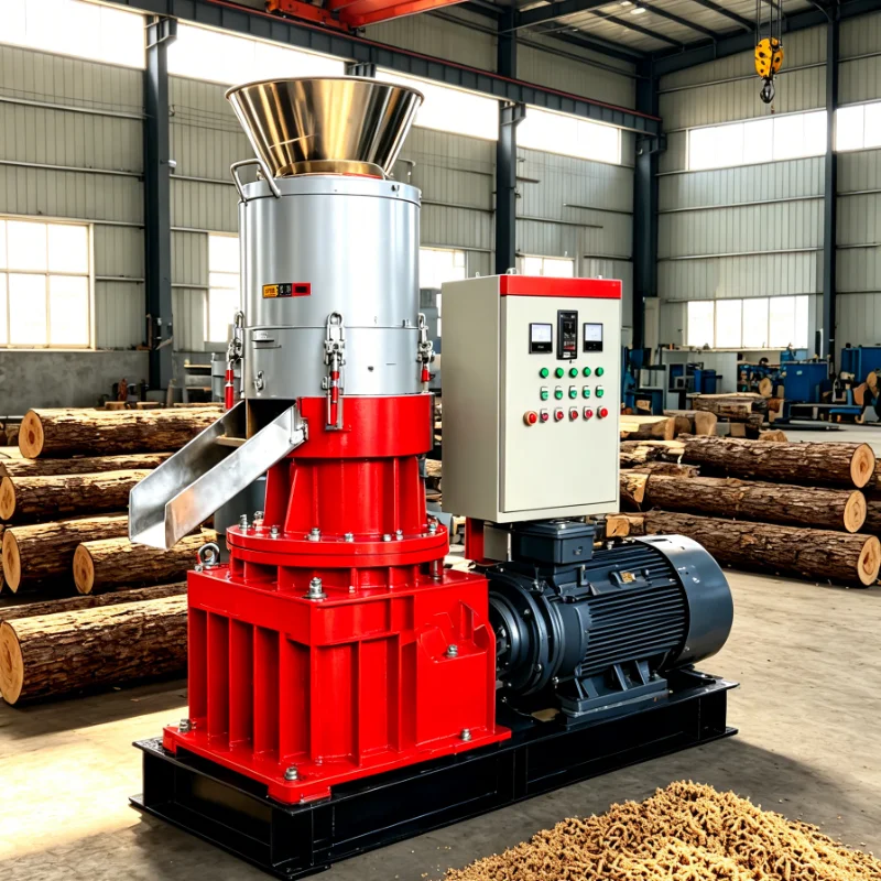 Customized Energy Saving Pellet Mill Electric Wood Pellet Machine for Sawdust Biomass Fuel Home Farm Use Press