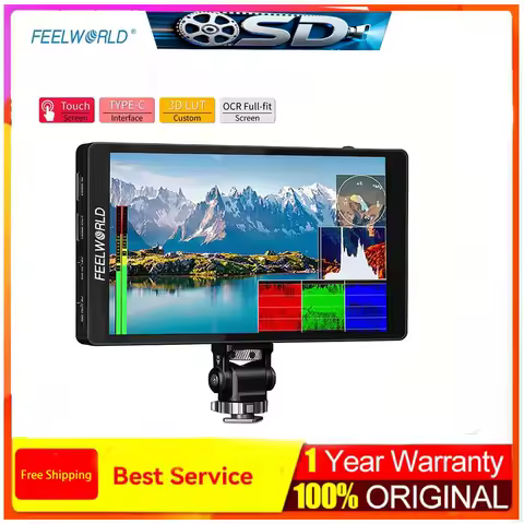 FEELWORLD F7 Pro 7 Inch 4K Field Monitor 3D LUT DSLR Touch Screen IPS HDR 50/60Hz 1920x1200