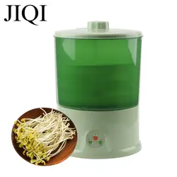 JIQI 2/3 Layers Electric Bean Sprouts Maker Thermostat Green Seed Vegetable Growing Germinator Automatic Seedling Growth Bucket