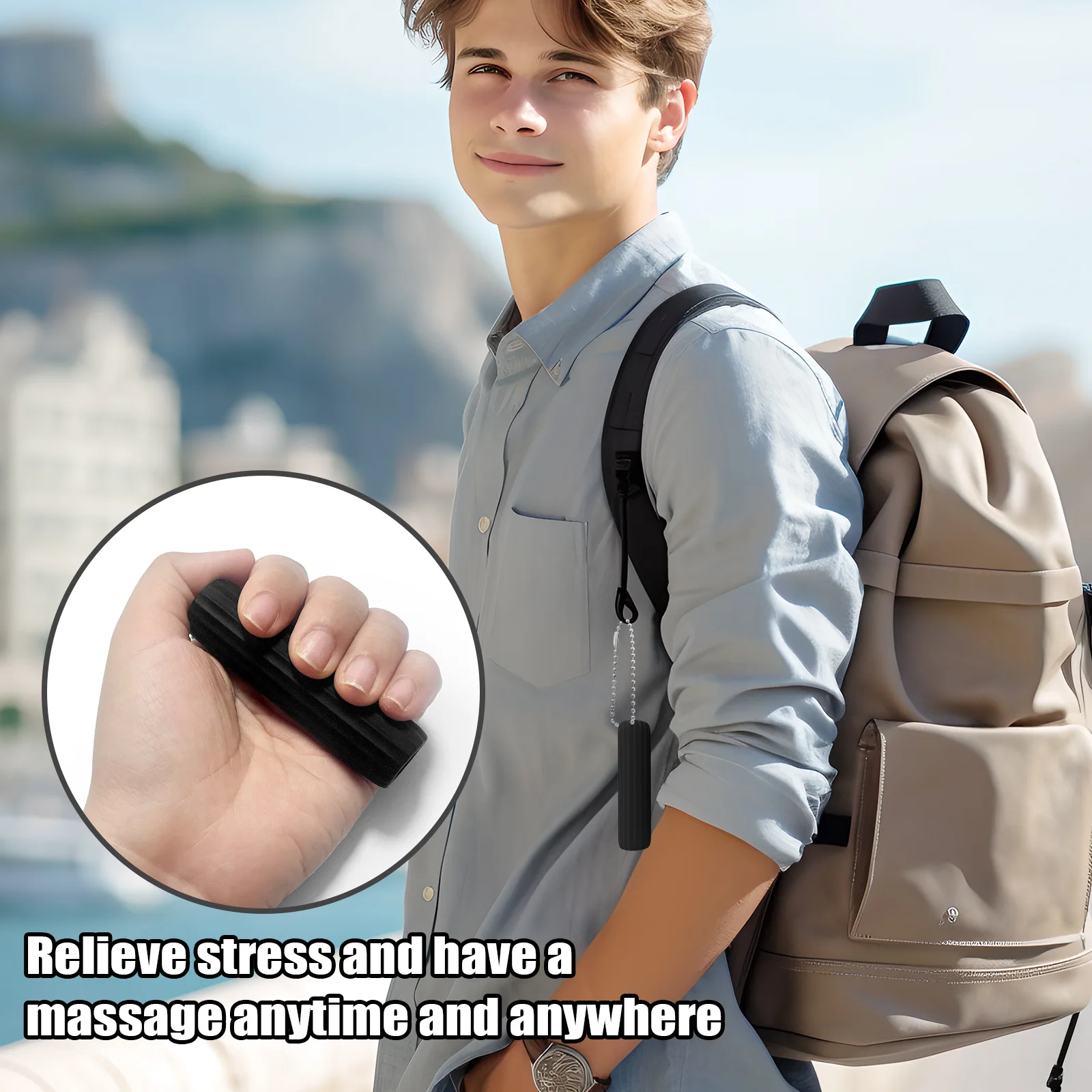 Nieuwe nieuwigheid siliconen stressverminderende rol Palm Care Massage Magic EDC vingertoproller Haptische zintuiglijke fidget