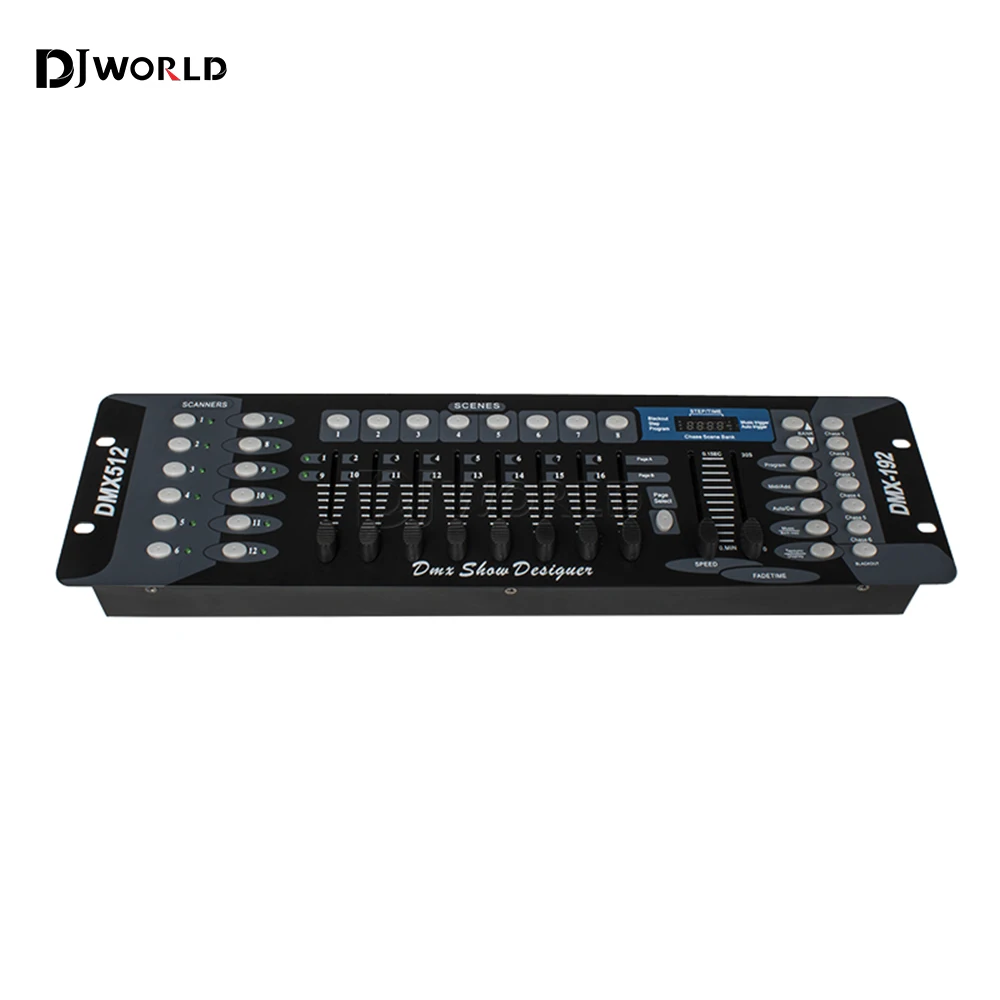 192 DMX Controller Bühnenbeleuchtung DMX 512 Konsole für LED Par Moving Head Beam Wash Strahler Bühneneffekt DJ-Ausrüstung