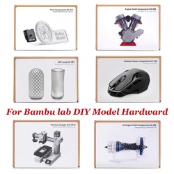 Bambu Lab 3D-печать DIY Led Lamp Kit 001 A1 Мини-беспроводная мышь Беспроводная лодка Подарки Модель «сделай сам» без деталей для 3D-печати