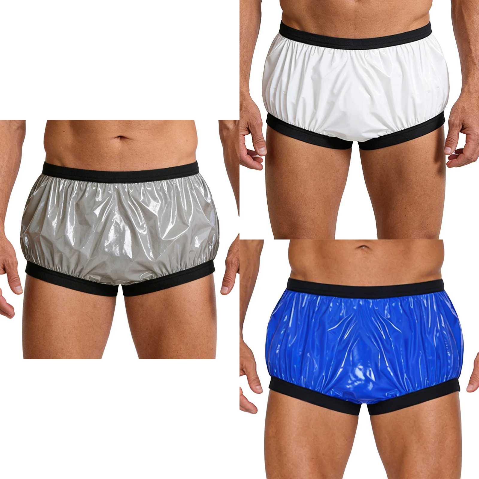 Adult Anti-Leak Diaper Cover Incontinence Underwear Waterproof Washable Elastic Band Briefs Adaptive Clothing for Special Needs