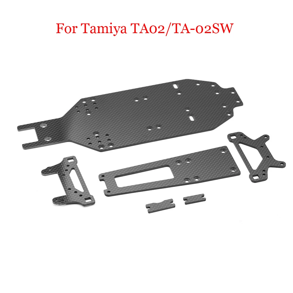 

Front And Rear Shock Absorbers Carbon Fiber Base Plate Kit LY137 Accessories for Tamiya TA02/TA-02SW RC Car Upgrade Spart Parts