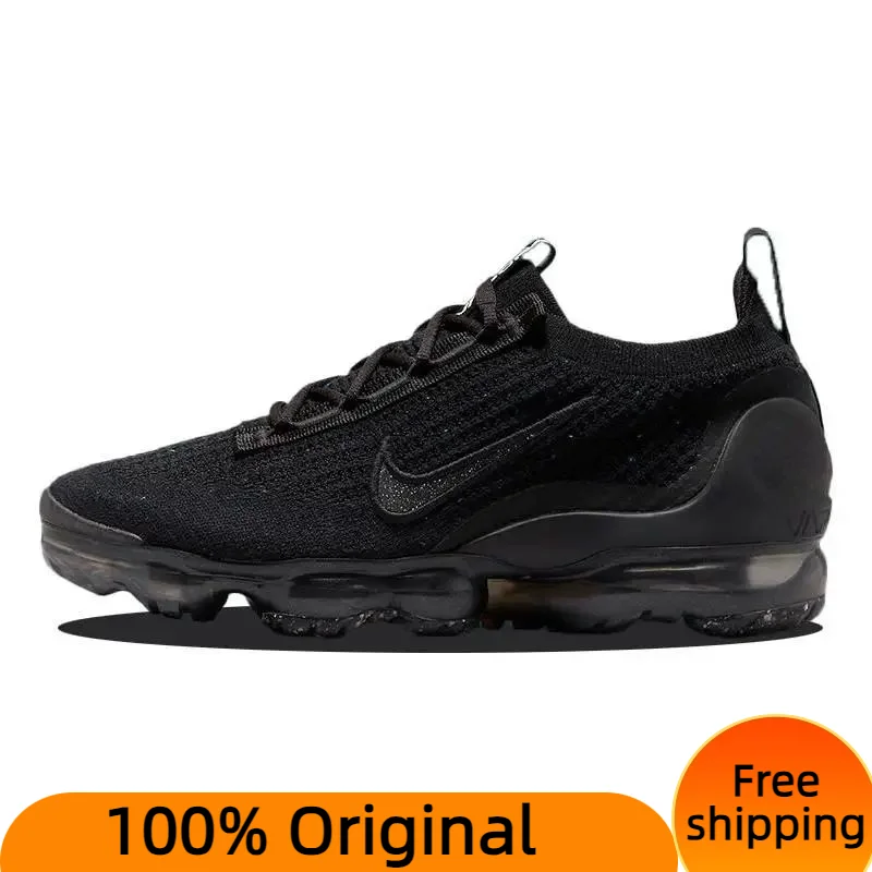 Nike Air VaporMax 2021 sepatu Sneakers wanita Triple Black FK DC9454-001