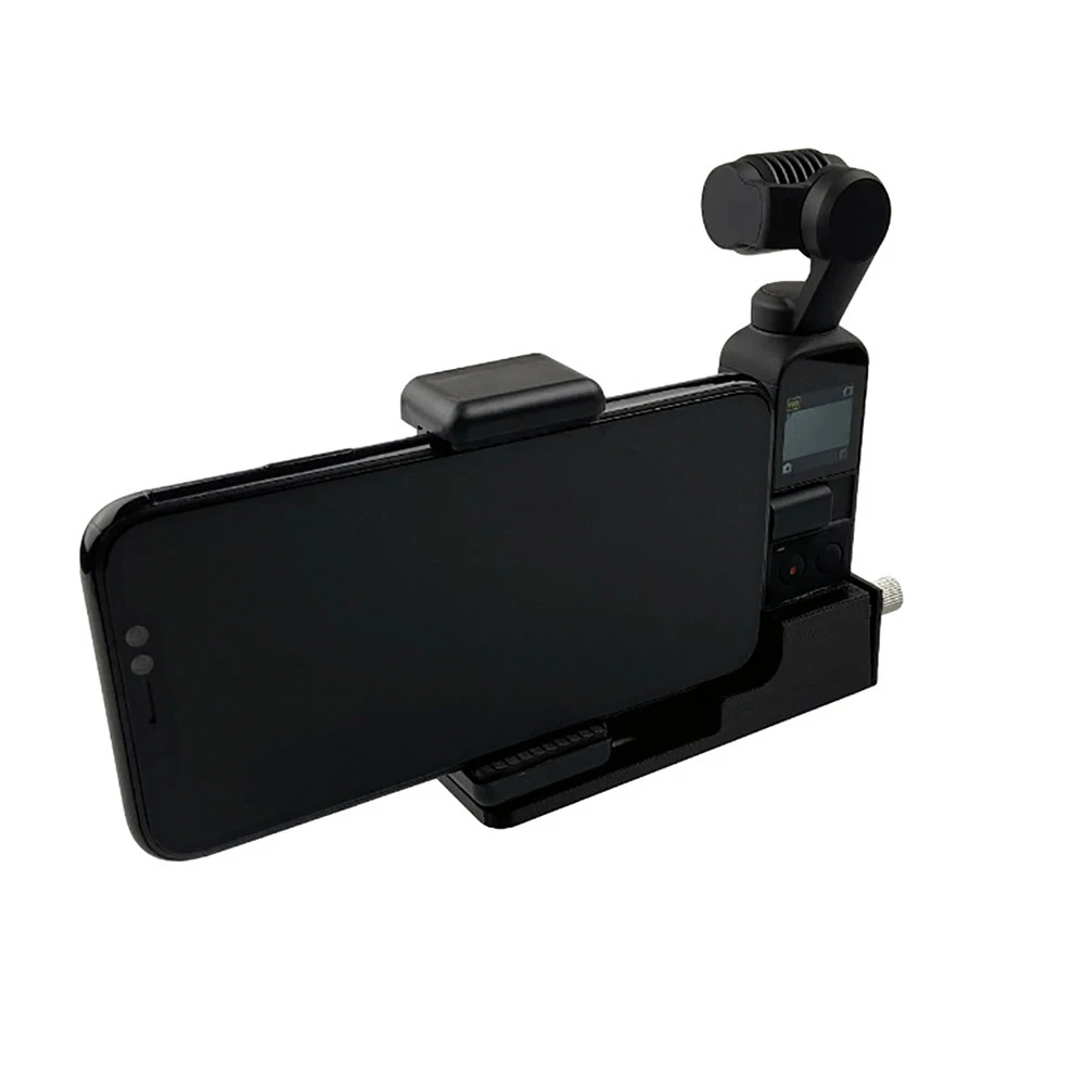 

Camera Accessories Multifunctional Phone Holder Adjustable Adapter Bracket w/ 1/4 Screw Hole Tripod for DJI OSMO POCKET 2 Gimbal