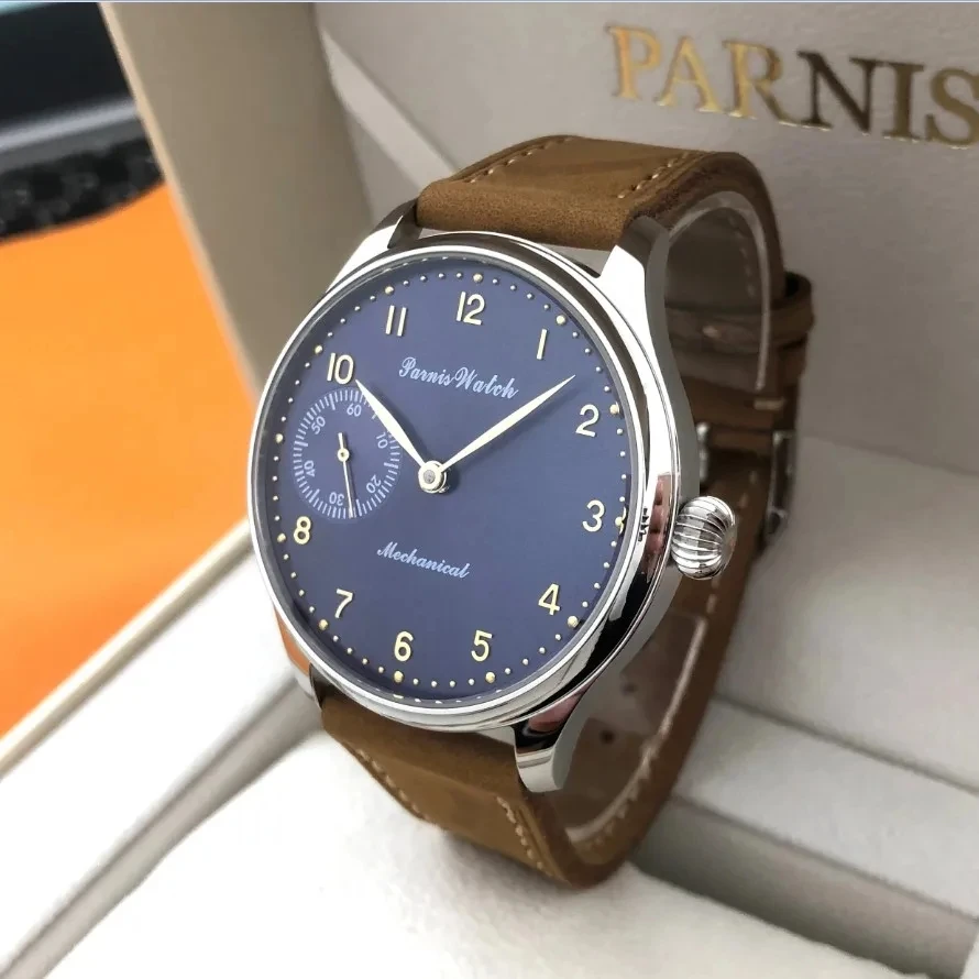 44mm Tianjin ST3600 Mechanical Hand Wind Movement 316L Stainless Steel Case Pilot's Man Watch GR13-8