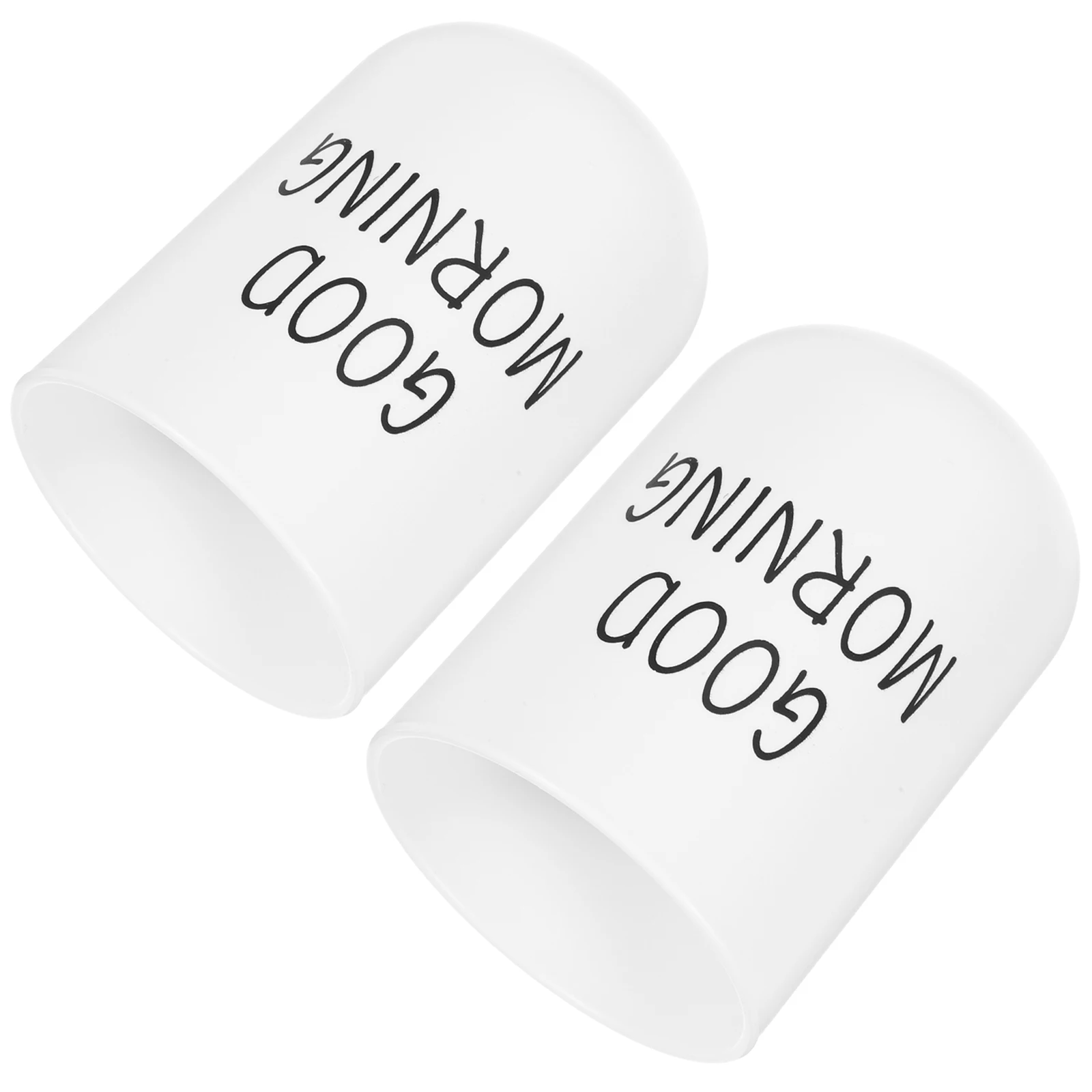 2 قطعة أكواب فرشاة الأسنان مادة Pp أكواب الحمام السلس قابلة لإعادة الاستخدام بهلوان بلاستيكي لحامل فرشاة الأسنان كوب الشرب السفر المنزلي