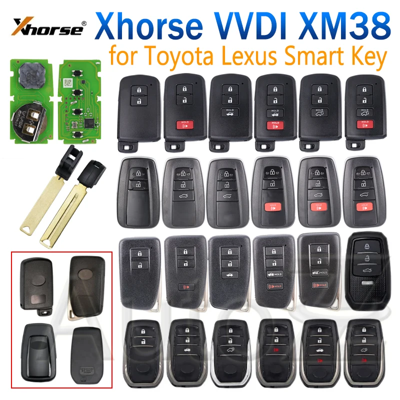 Xhorse VVDI XM38 Car Key Generate By Plus Max VVDI2 MINI Key Tool for Toyota Lexus XSTO01EN 8A 4D 4A Chip Auto Smart Remote Key