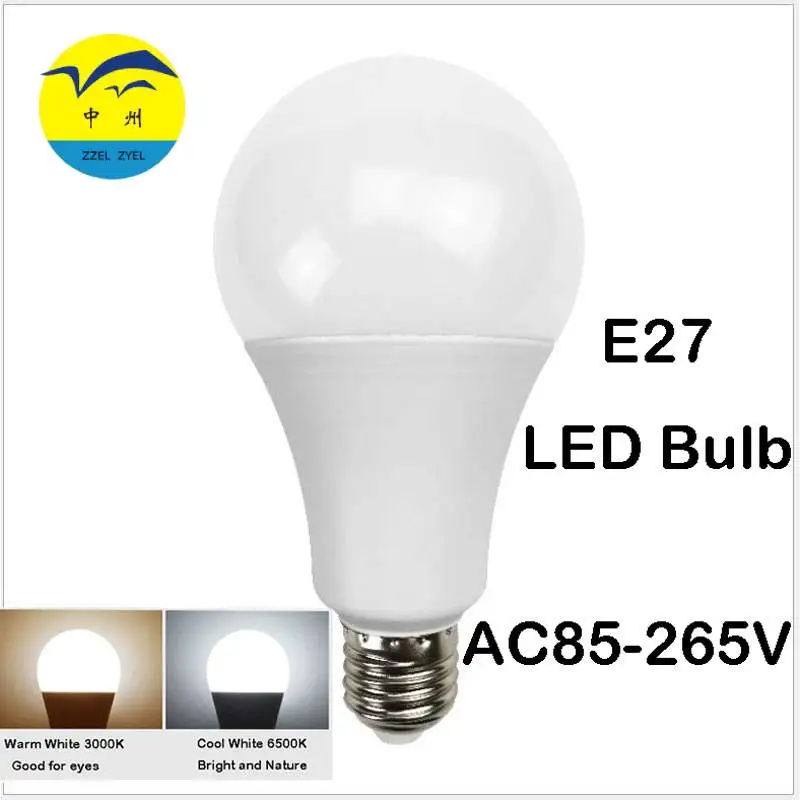 

LED Light Bulbs Lamp For Home AC220V E27 Plastic-Aluminium Shell Bulbs AC85-265V Worldwide Application 5W 9W 12W 15W 22W