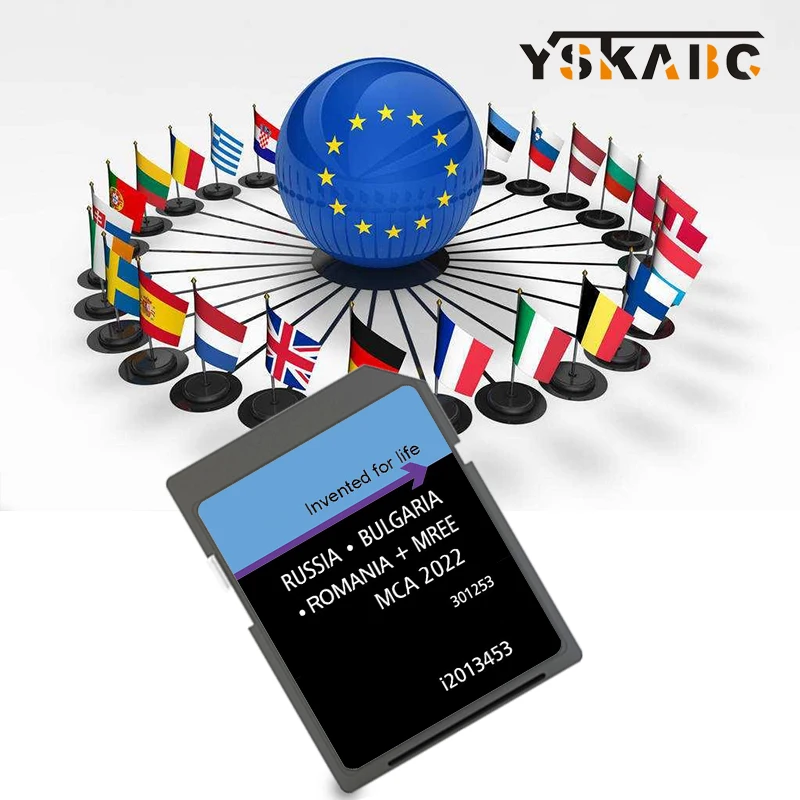 

for Ford Kuga Focus Car 2022 MCA Navigation SD Card i2013453 Sat Nav 8GB East Europe RU BG RO Maps GPS Road