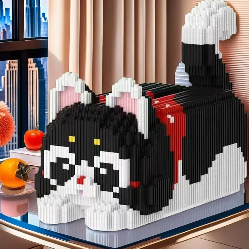 Boîte à mouchoirs en blocs de construction de 4321 pièces, en matériau PP durable, un conteneur de rangement décoratif et fonctionnel, vitrine idéale pour cadeaux de vacances