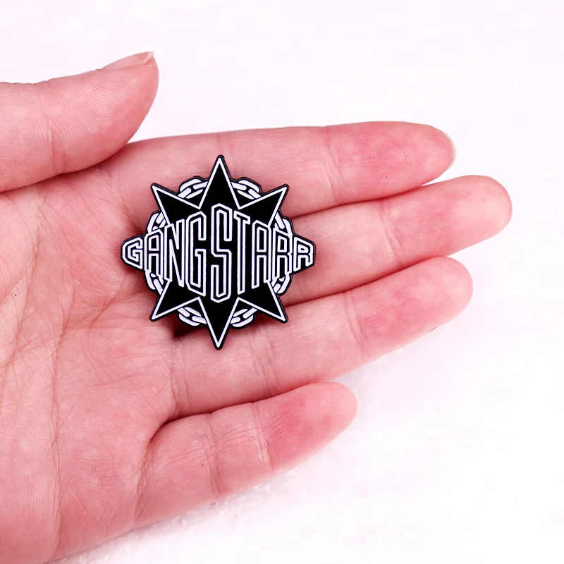 American Hip Hop Duo Logo Badge Enamel Pin Music Brooch Jewelry Backpack Decorate