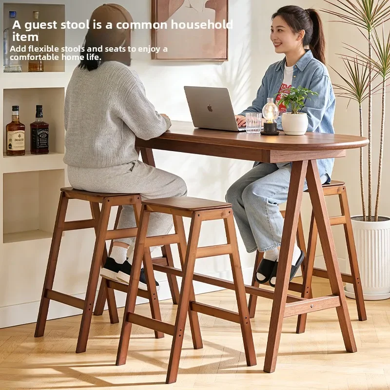 Multi-functional Bar chair Bar chair Cafe high stool Bar chair Simple modern Takashimadai tea table Leisure negotiation chair