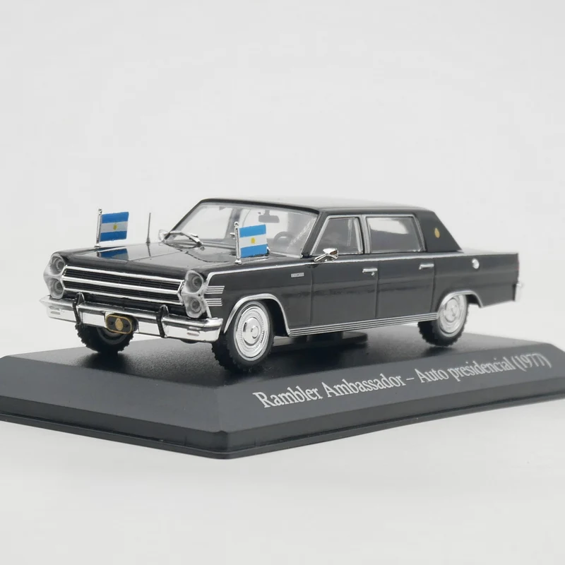 

Diecast Ixo 1:43 Scale AMC Rambler Ambassador Presidential Car Alloy Car Model Collectible Toy Gift Souvenir Display Ornament