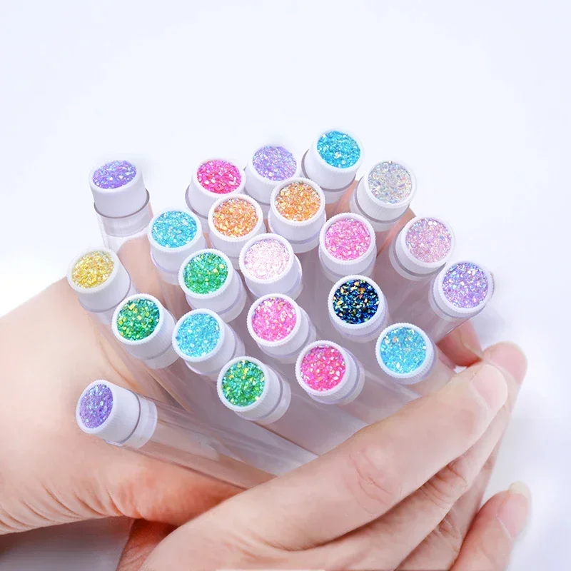 20Pcs Makeup Applicators Tube Containers Reusable Mascara Wands Eyelash Brushes with Dust-proof Replaceable Heads for Beauty Too
