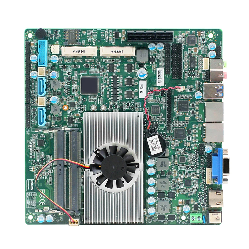 AvaCoreIntel 6th Skylake-U Quad Core X86 2*LAN DDR4 I3 I5 I7 Multiport ITX Motherboard Support Touch Screen