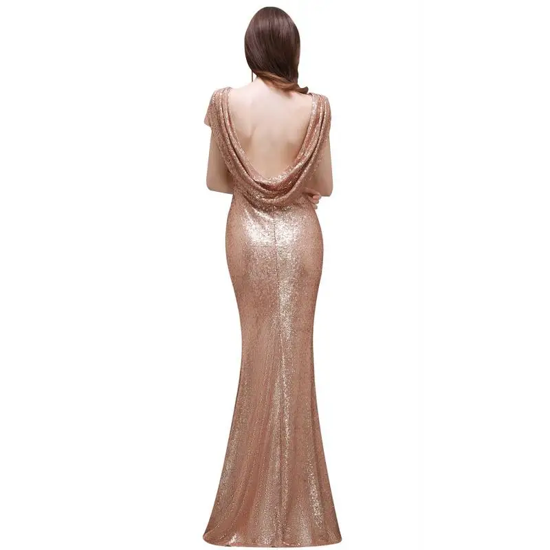 sequined-evening-dresses-short-sleeve-champagne-gold-backless-women-burgundy-sparkly-long-mermaid-formal-party-prom-gown-wedding