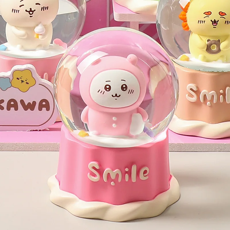 Jiyi Kawaii صندوق كرة بلورية أعمى ، مقبض المد والجزر ، هدية عيد ميلاد ، دمية زخرفة ، فتاة ، مكافأة الطالب