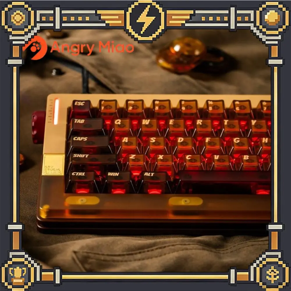 Angry Miao Retro63RT Magnetic Keyboard CNC Aluminum Alloy RT0.005mm 0.125MS Low latency RGB Single-Mode Wired Gaming Keyboard