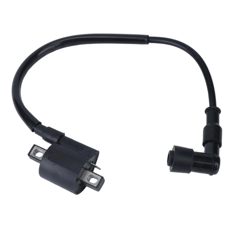 D5BE Single Engine Ignition Coil Assembly with Integrated Wire and Boot Cap, for 150Cc 250Cc Motorcycle Cart Setups Daily