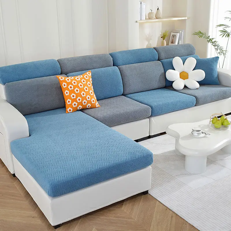 غطاء أريكة مخملي مرن سميك ، مانع للإنزلاق ، أحادي اللون ، عالمي ، مخملي ، مقاوم للأتربة ، قبعات بسيطة ، غرفة معيشة