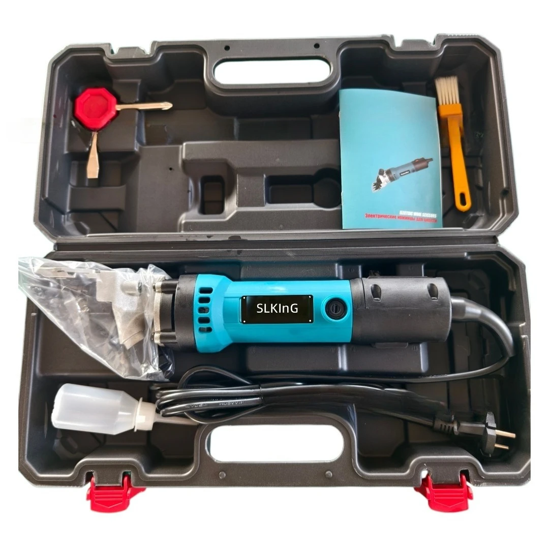 Electric Wool Shears, 6 Speeds, High Power 220V, Electric Clippers for Sheep, Pet Grooming, Professional Hair Cutting Tool