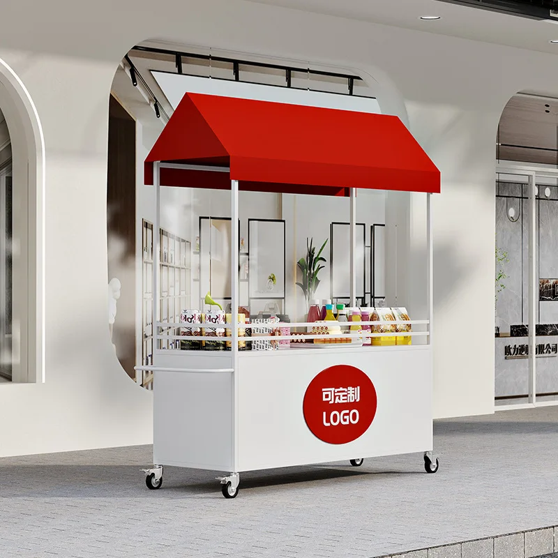 

Stall float Commercial square Mobile trolley Stall snack cart Display stand Night market Market stall Promotional car