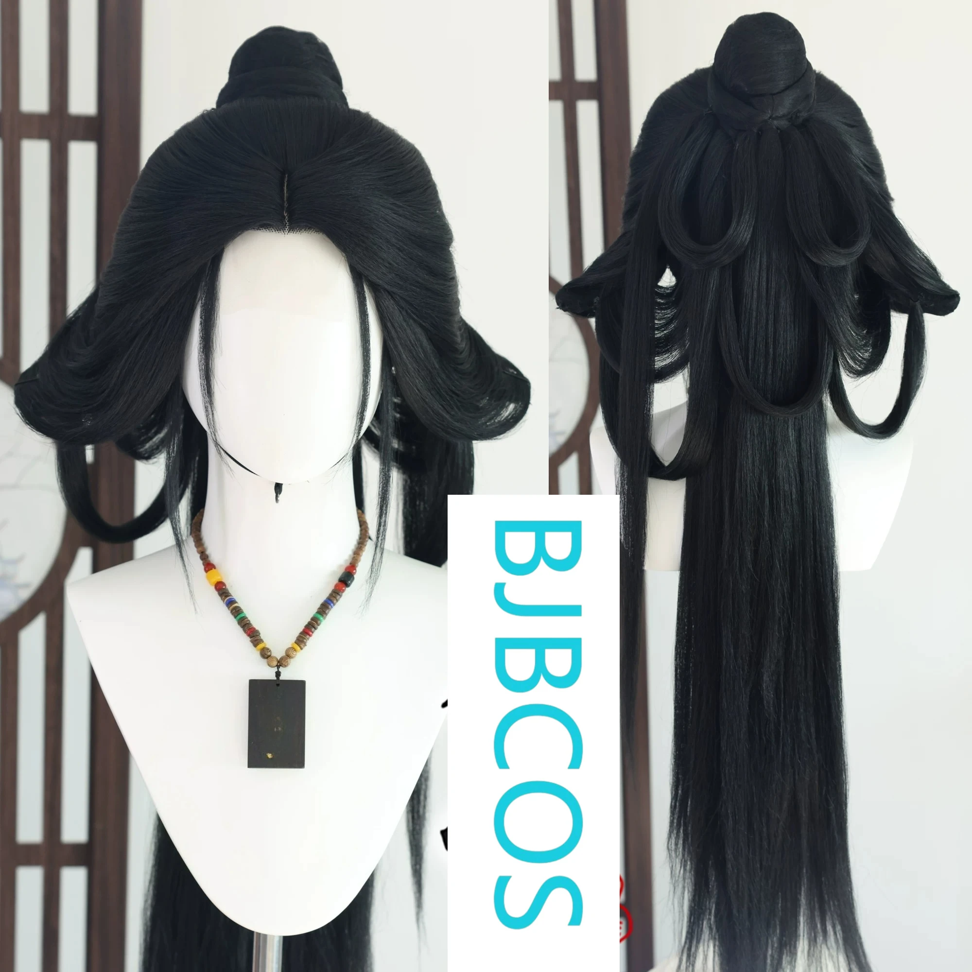 

[Styled Wig]WHERE WINDS MEET Cao Jing Guanyin Lace Front Wig COS hairy girl hairstyle wig set
