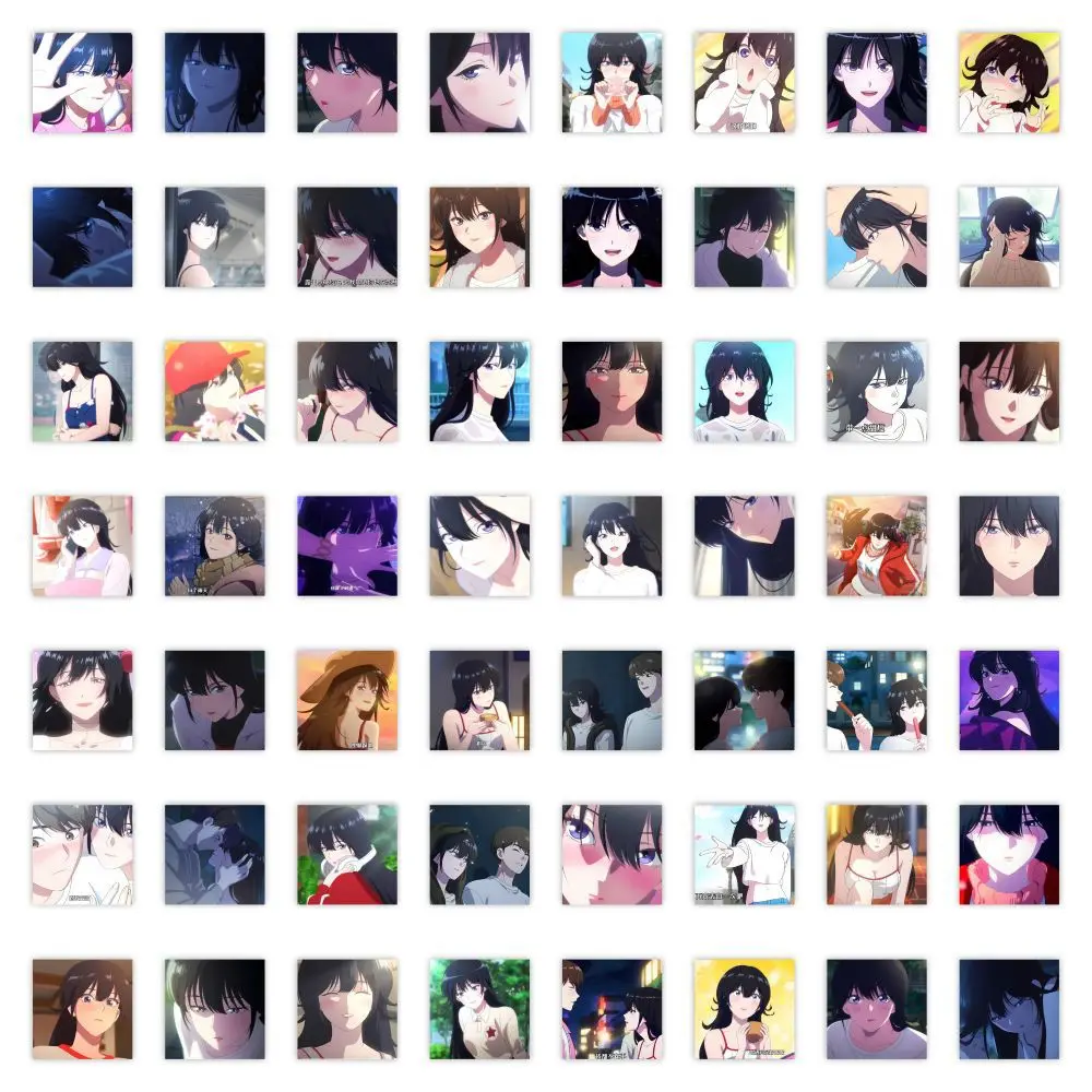 60PCS Redenen waarom tekenfilms verliefd op haar Li Shiya Ins Hoog uitziende handboekdecoratiestickers