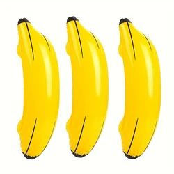 3 pçs bananas infláveis, adereços de carnaval de festa de despedida de solteira, decorações de festa de noivado, esportes aquáticos de verão flutua suprimentos