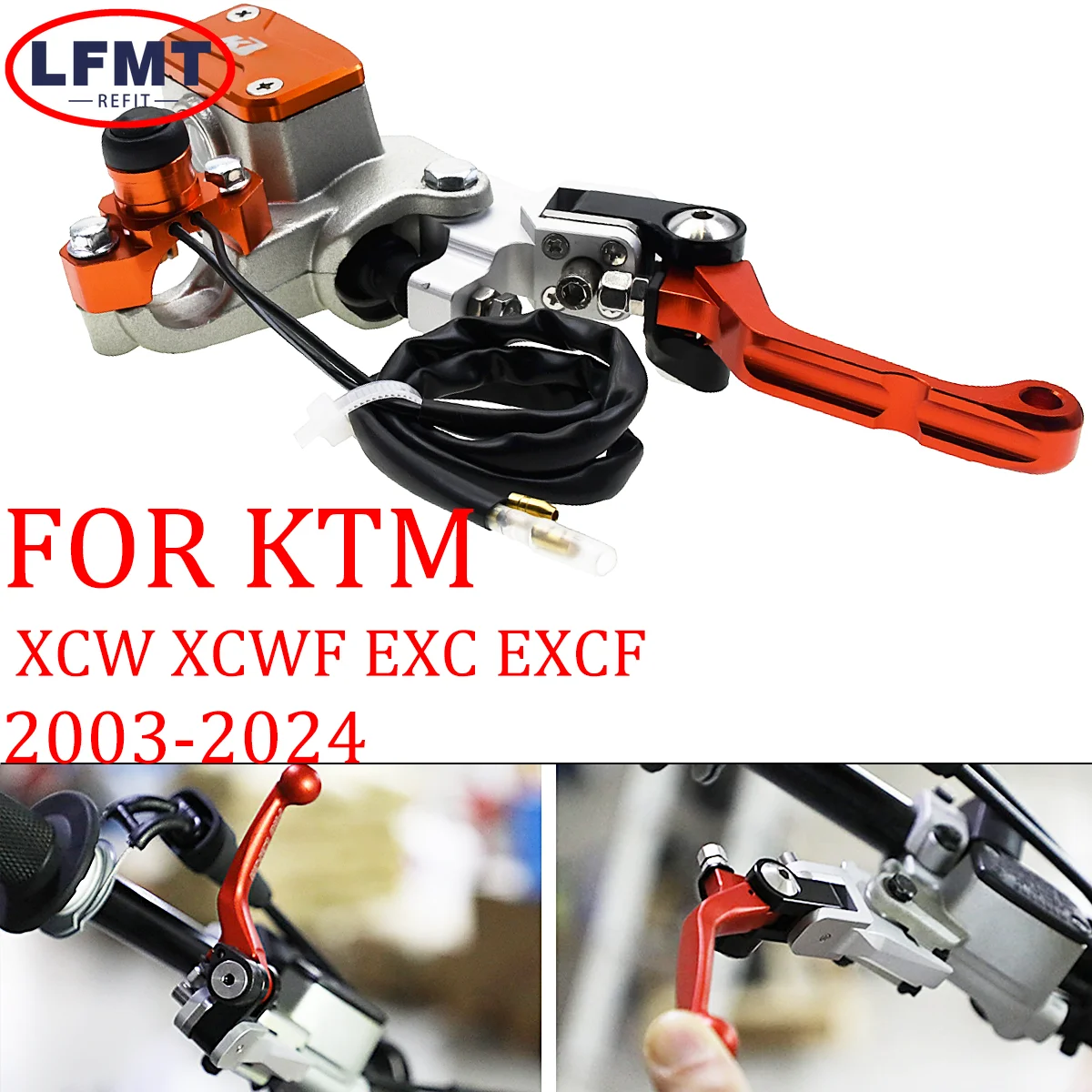 

Для KTM 125-500 SX SXF XC XCF XCW XCF-W EXC EXCF TPI 6 дней 2003-2024 рукоятка рычага сцепления гидравлического тормоза мотоцикла